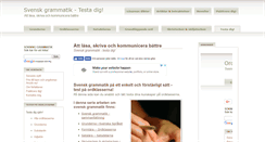 Desktop Screenshot of grammatiktest.se