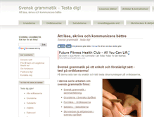 Tablet Screenshot of grammatiktest.se